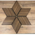 Set 9 panouri decorative romb MDF si fetru, LDA PREMIUM, 40x24cm, Nuc Modena [8]