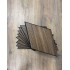 Set 9 panouri decorative romb MDF si fetru, LDA PREMIUM, 40x24cm, Nuc Modena [10]
