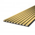 Riflaj MDF decorativ LDA PREMIUM de tip Panou Acustic, Auriu, 260x40 cm [3]