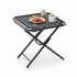 Masa turistica pliabila pentru camping, cu suport pahare, 50x50x50 cm, negru [5]
