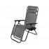 Sezlong pliabil cu suport si buzunar lateral, tetiera reglabila, textilene, 65x90x110 cm, gri [5]