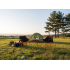 Set camping pliabil masa si 2 scaune, cadru otel, material Oxford 600D, 55x47x66 cm, negru [7]
