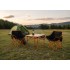 Set camping pliabil masa si 2 scaune, cadru otel, material Oxford 600D, 55x47x66 cm, negru [11]