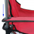 Scaun pliabil camping sau pescuit Sersimo, suport pahar, rosu [4]