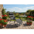 Sezlong pliabil SERSIMO, Relax Zero Gravity, 80x60x153cm, Negru [2]