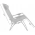 Scaun tip sezlong, pliabil, gravitatie zero, pentru terasa, gradina sau plaja cu perna, suport bauturi, gri [2]