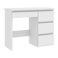 Birou calculator Beta 3 cu 4 sertare, 94x43x75 cm, finisaj alb Birou calculator Beta 3 cu 4 sertare, 94x43x75 cm, finisaj alb