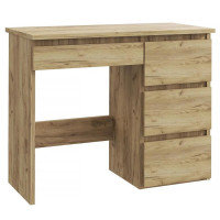 Birou calculator Beta 3 cu 4 sertare, 94x43x75 cm, finisaj craft Birou calculator Beta 3 cu 4 sertare, 94x43x75 cm, finisaj craft