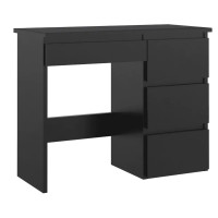 Birou calculator Beta 3 cu 4 sertare, 94x43x75 cm, finisaj negru Birou calculator Beta 3 cu 4 sertare, 94x43x75 cm, finisaj negru