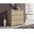 Comoda cu 3 sertare NEO 80, 80x40x80 cm, finisaj stejar mat [2]