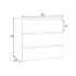 Comoda cu 3 sertare NEO 80, 80x40x80 cm, finisaj stejar mat [4]