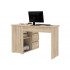 Birou colt Norge cu 3 sertare si 2 rafturi, 124x89x75 cm, stejar [4]
