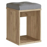 Taburet pentru masuta de toaleta cu sezut confortabil, 30x30x42 cm, craft