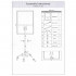 Flipchard magnetic cu picior, mobil pe role, inaltime ajustabila, 70x100cm, alb [6]