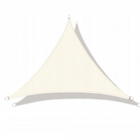 Prelata solara triunghiulara 300x300x300 cm, impermeabila, protectie UV, poliester 180g/mp, bej Prelata solara triunghiulara 300x300x300 cm, impermeabila, protectie UV, poliester 180g/mp, bej