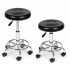 Scaun rotativ ergonomic pentru salon sau cabinet, reglabil pe inaltime 47-62 cm, sezut 34 cm din piele ecologica, maxim 114 kg, negru [4]