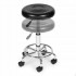 Scaun rotativ ergonomic pentru salon sau cabinet, reglabil pe inaltime 47-62 cm, sezut 34 cm din piele ecologica, maxim 114 kg, negru [6]