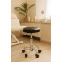 Scaun rotativ ergonomic pentru salon sau cabinet, reglabil pe inaltime 47-62 cm, sezut 34 cm din piele ecologica, maxim 114 kg, negru [7]