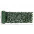 Gard artificial decorativ 50x500 cm, frunze ornamentale, protectie UV si intemperii, plastic PVC, verde inchis [10]