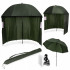Umbrela pescuit 200x220 cm, inchidere completa cu perete detasabil, reglabil, otel si Oxford impermeabil, verde [2]
