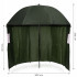 Umbrela pescuit 200x220 cm, cu perete lateral detasabil si ferestre, reglabil pe inaltime si unghi, otel si Oxford impermeabil, verde [6]