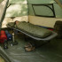 Pat camping pliabil tip sezlong, cu tetiera reglabila si buzunar lateral, maxim 120 kg, 65x200x88 cm, gri [3]