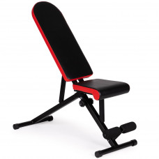 Banca de antrenament fitness reglabila, cu spatar si sezut ajustabil, pliabila, 107x43x50 cm, negru Banca de antrenament fitness reglabila, cu spatar si sezut ajustabil, pliabila, 107x43x50 cm, negru