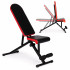 Banca de antrenament fitness reglabila, cu spatar si sezut ajustabil, pliabila, 107x43x50 cm, negru [4]