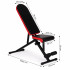 Banca de antrenament fitness reglabila, cu spatar si sezut ajustabil, pliabila, 107x43x50 cm, negru [5]
