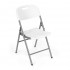 Set 2 scaune pliante 44x58x83 cm, structura metal si sezut HDPE, pliabile si usoare, alb [3]