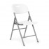 Set 2 scaune pliante 44x58x83 cm, structura metal si sezut HDPE, pliabile si usoare, alb [4]