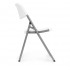 Set 2 scaune pliante 44x58x83 cm, structura metal si sezut HDPE, pliabile si usoare, alb [5]
