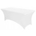 Husa elastica pentru masa gradina sau evenimente, poliester si spandex, 240x76x74 cm, alb [2]