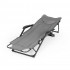Sezlong gradina pliabil 2 in 1 cu suport telefon si buzunar lateral, material moale matlasat, maxim 150 kg, 180x63x90 cm, gri [5]