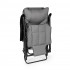 Sezlong gradina pliabil 2 in 1 cu suport telefon si buzunar lateral, material moale matlasat, maxim 150 kg, 180x63x90 cm, gri [8]