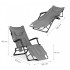Sezlong gradina pliabil 2 in 1 cu suport telefon si buzunar lateral, material moale matlasat, maxim 150 kg, 180x63x90 cm, gri [9]