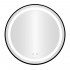 Oglinda baie LED rotunda cu functie anti-aburire, iluminare reglabila cu control tactil, 60 cm, negru [5]