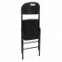 Set 2 scaune pliante 44x58x83 cm, structura metal si sezut HDPE, pliabile si usoare, negru [5]