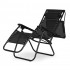 Sezlong pliabil 86x67x120 cm, zero gravity, copertina reglabila, spatar 3 pozitii, cadru otel si material impermeabil, negru [4]