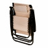 Sezlong pliabil 86x67x120 cm, zero gravity, copertina reglabila, spatar 3 pozitii, cadru otel si material impermeabil, bej [10]