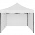 Cort tip pavilion cu 3 pereti laterali, structura solida otel si acoperis impermeabil PVC, 3x3 m cu inaltime reglabila, alb [3]