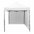 Cort tip pavilion cu 3 pereti laterali, structura solida otel si acoperis impermeabil PVC, 3x3 m cu inaltime reglabila, alb [9]