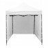 Cort tip pavilion cu 3 pereti laterali, structura solida otel si acoperis impermeabil PVC, 3x3 m cu inaltime reglabila, alb [10]