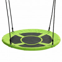 Leagan tip cuib Sersimo NS3, diametru 90cm, inaltime reglabila, pentru exterior, sarcina 150 kg, Verde Negru