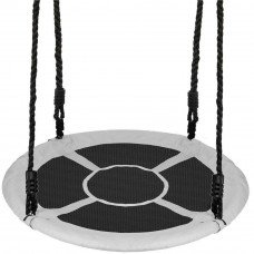 Leagan tip cuib Sersimo NS23, diametru 110cm, inaltime reglabila, pentru exterior, sarcina 150 kg, gri