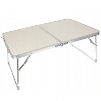 Masa pliabila metalica pentru gradina, plaja sau picnic, blat MDF, 60x40x27cm
