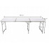 Masa pliabila metalica pentru gradina sau picnic, blat MDF, inaltime reglabila, 180x60cm [5]