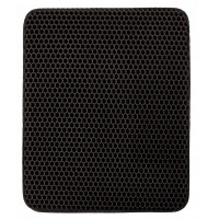 Covor pentru litiera pisicii, colectarea granulelor de nisip, negru, 45x35cm Covor pentru litiera pisicii, colectarea granulelor de nisip, negru, 45x35cm