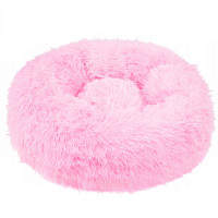 Pat Sersimo pentru caini si pisici, cu husa detasabila, roz, diametru 50cm Pat Sersimo pentru caini si pisici, cu husa detasabila, roz, diametru 50cm