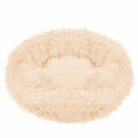 Pat Sersimo pentru caini si pisici, cu husa detasabila, crem, diametru 50cm Pat Sersimo pentru caini si pisici, cu husa detasabila, crem, diametru 50cm